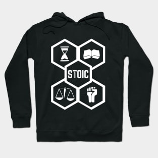 The 4 Stoic Virtues (Crest) Hoodie